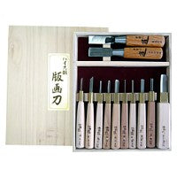 道刃物ハイス版画刀12本組
